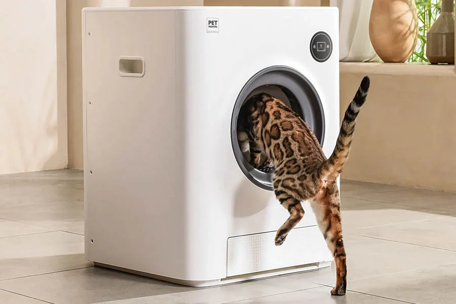 self cleaning cat litter box